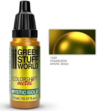 Green Stuff World - Chameleon Metal Paint Mystic Gold 1553 for Models and Miniatures