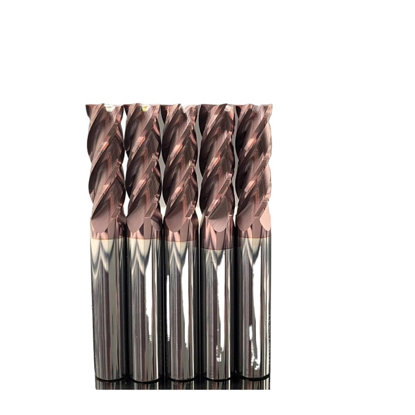 Herramienta de torneado THreading Fresa de extremo de carburo HRC62, herramienta de fresado de tungsteno de 4 flautas de acero y Metal for acabado de acero inoxidable, fresadora de extremo mecanizado(