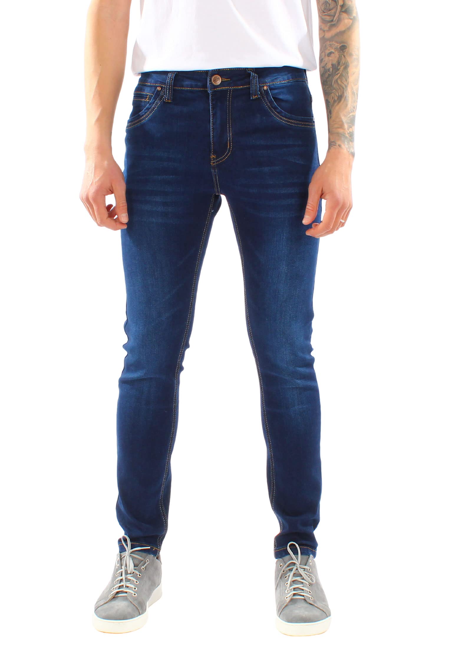 Jeans Uomo Elasticizzato Regular Fit Cinque Tasche