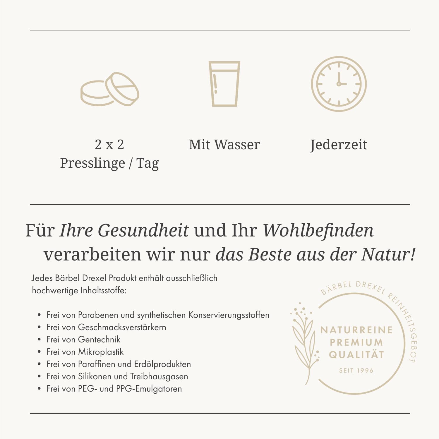 Phyto Entwässerung¹ mit Schachtelhalm, Brennnesseln, Birkenblättern (120 Stk) Vegane Herstellung Deutschland ohne Zusatzstoffe, Naturheilkunde BÄRBEL DREXEL®