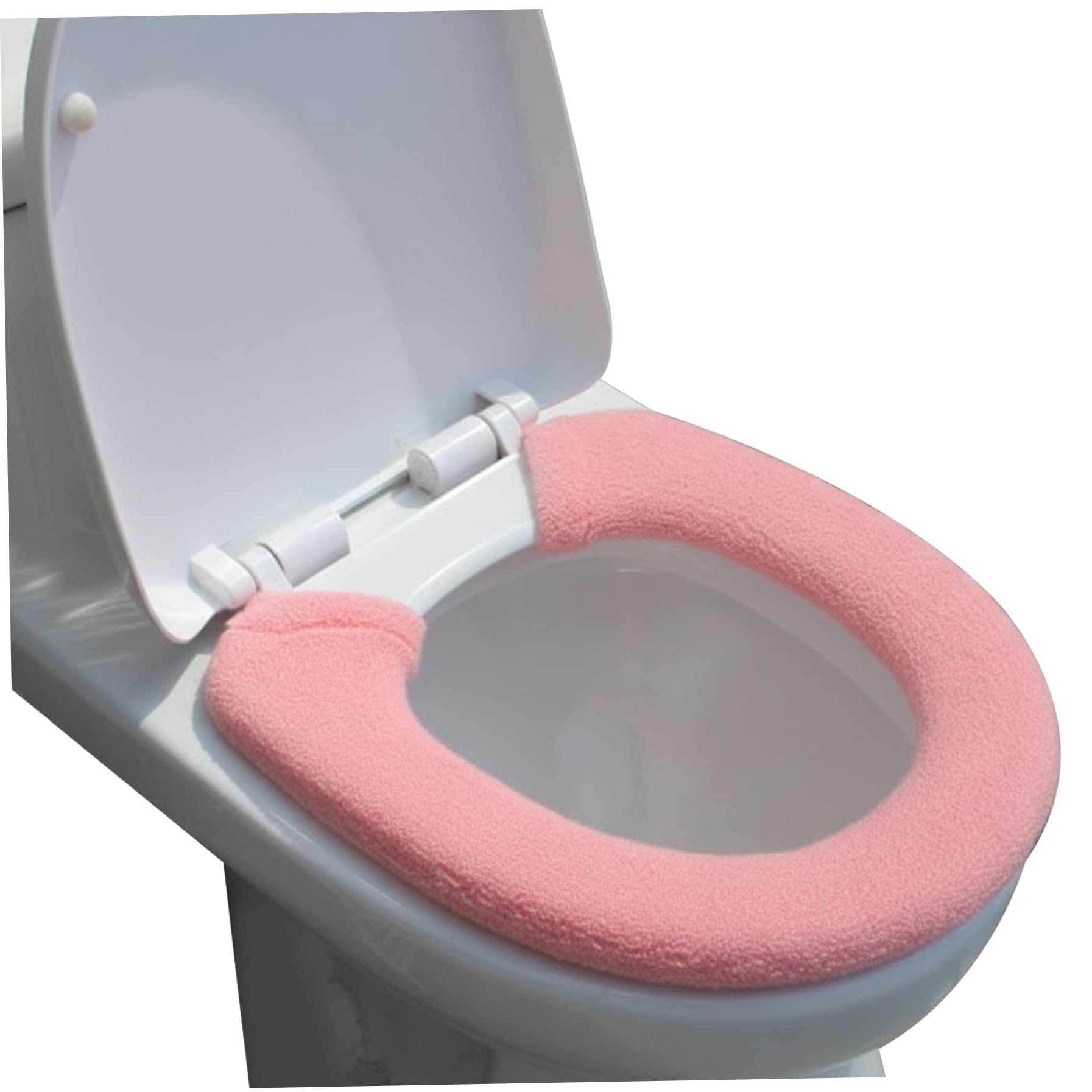 CAKEEYUM Warm Toilet Seat Cover Pads Stretchable Soft Toilet Seat Cushion with button Washable for Bathroom Warm Cover, Pads, Cushion, Soft Toi