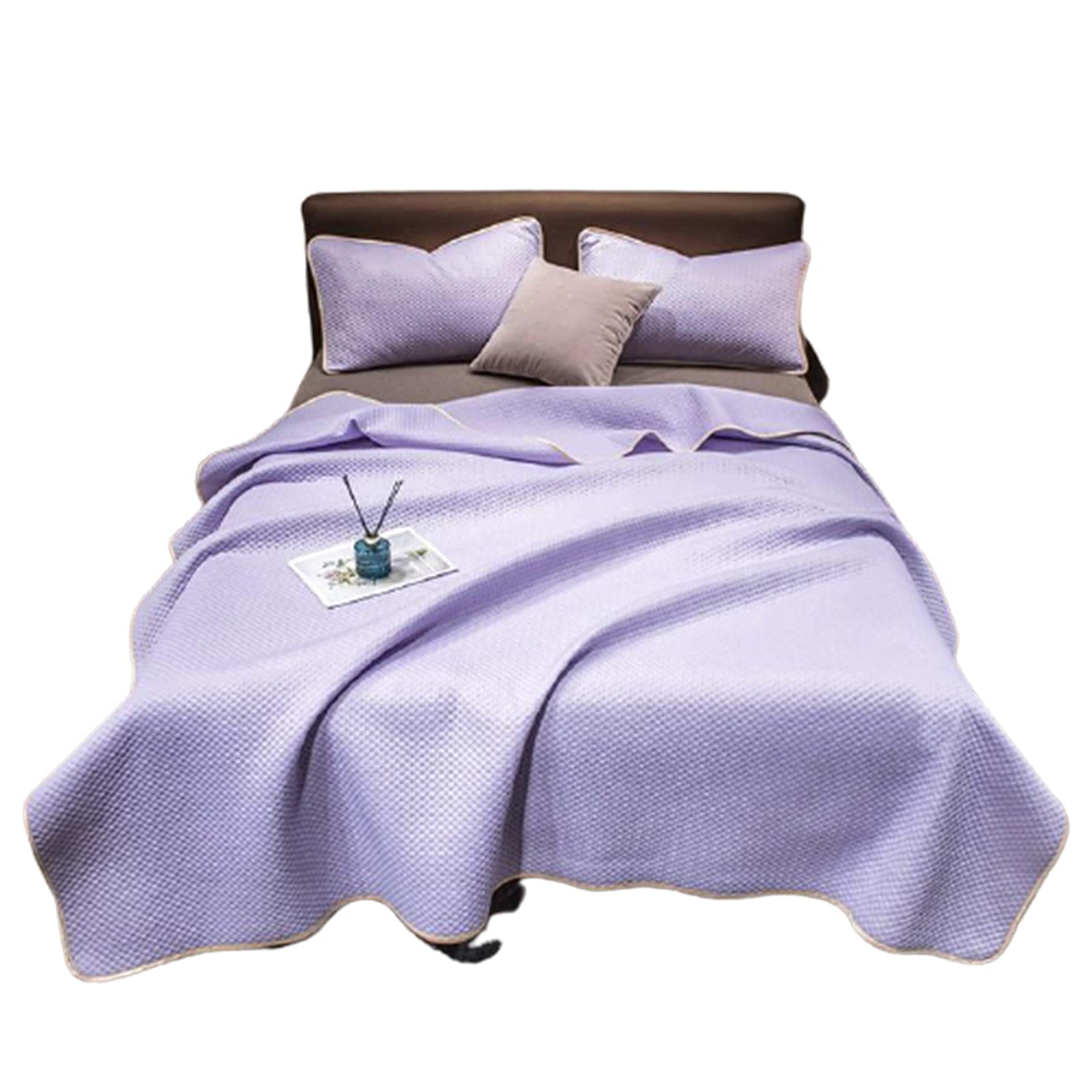 Syfinee Cooling Blanket with 2 Pillow Cover, Cooling Fiber Summer Blankets, Double-sided Lightweight Cool Blanket Absorb Heat for Night Sweats Breathable and Skin-friendly