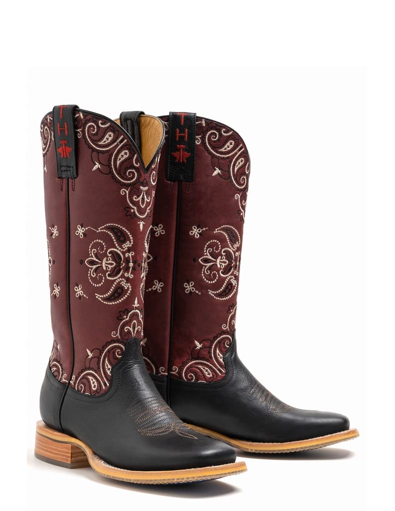 Tin Haul Women's Bandida Western Boot Broad Square Toe - 14-021-0007-1447 BL 11 M US