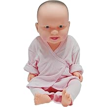 Life-Size 20" Newborn Baby Care Model, Realistic Infant Simulation Manikin with Rotating Head & Limbs & Clothing, for Expectant Mothers Obstetrics & Gynecology Nurses & Midwifery Teaching Girl