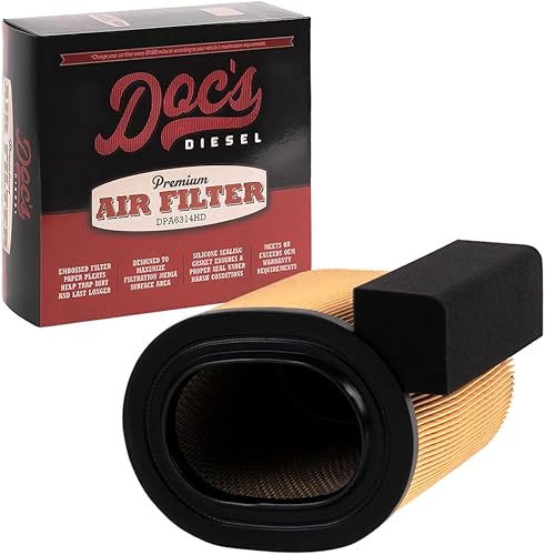 DOC'S DIESEL Filtro de aire Powerstroke 6.7L 2017-2019  Sustituye a FA1927, HC3Z9601A  Filtro de aire de grado OEM