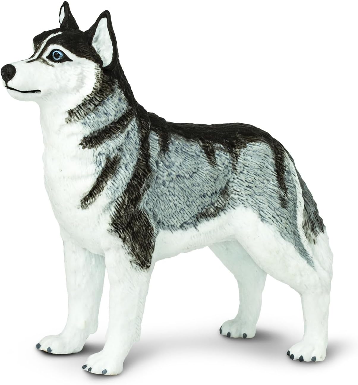 Siberian Husky Figurine - Detailed 3.25" Plastic Model Figure - Fun Educational Play Toy for Boys, Girls & Kids Ages 3+