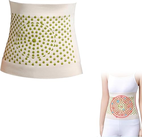 Flouris - Protector de cintura de fibra y ajenjo para moldear el cuerpo, entrenador de abdomen Flourish