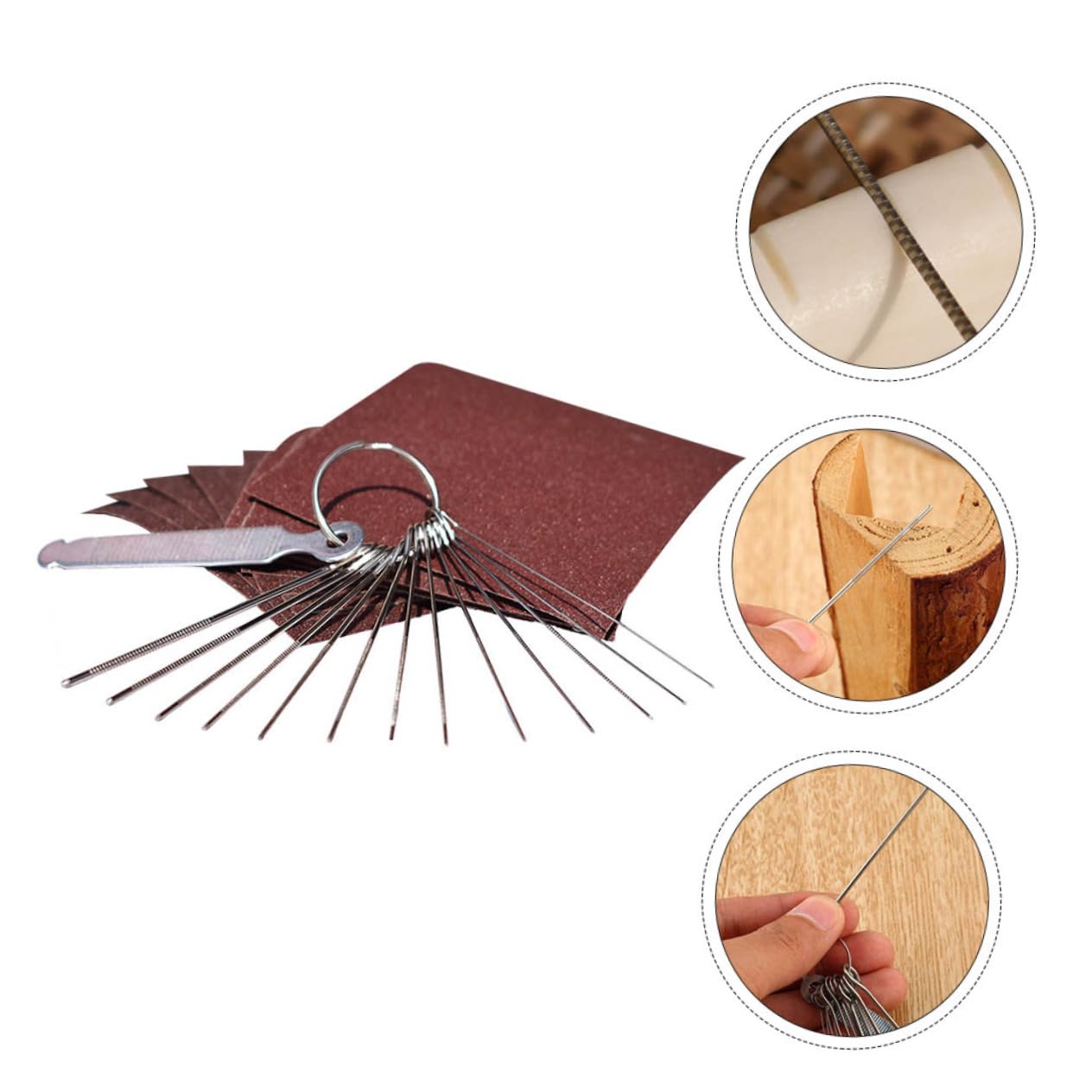 TOYANDONA 30pezzi Dado Di Chitarra Strumenti Per Luthier Per Manutenzione Di Chitarre Elettriche Acustiche e Ukulele Con Vetrata Grit