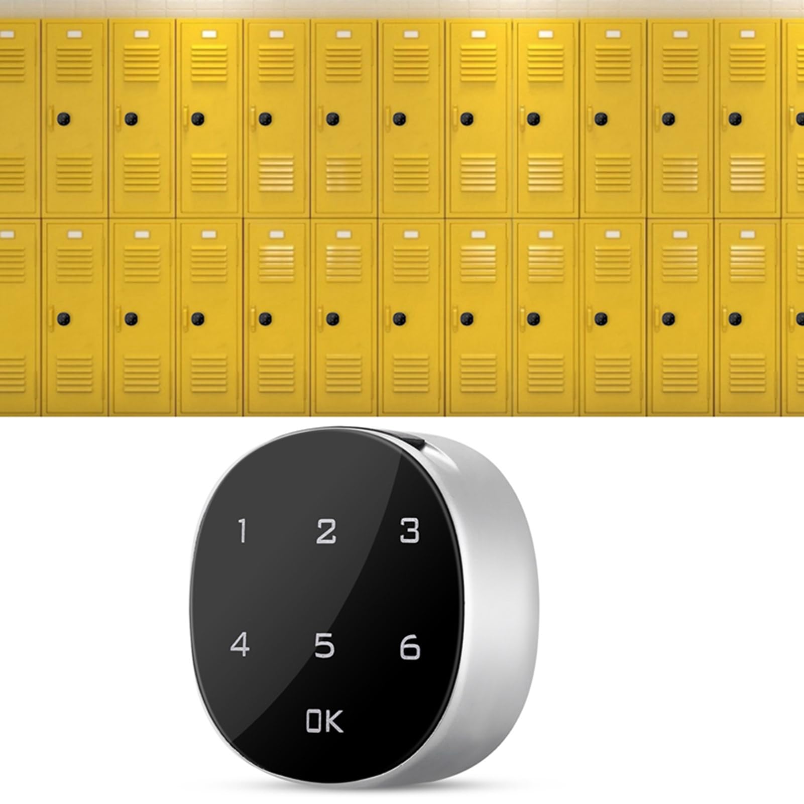 Serrure numérique Pas, serrure d'armoire en zinc avec 4 nations à 15 chiffres, serrure électronique tactile pour tiroir, boîte aux lettres, boîte à outils de sauna, installation