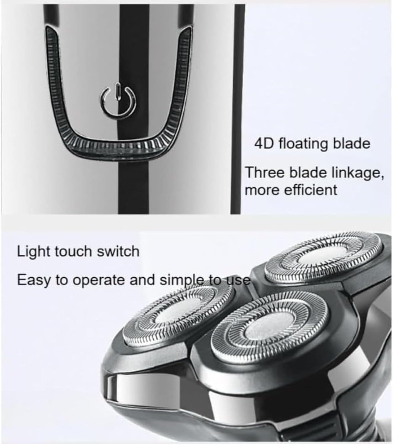 Sekoda Electric Shaver for Men, Wet/Dry Rotary Shaver Waterproof, Rechargeable Electric Razor for Husband, Dad, Boyfriend, Standard Version (Green)