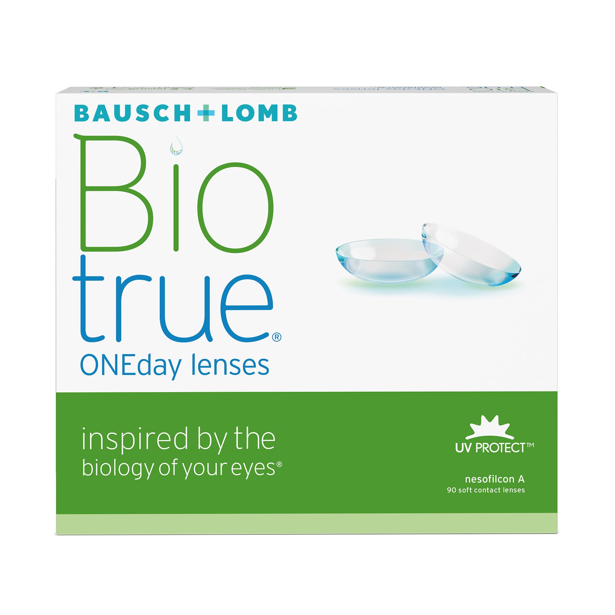 Bausch + Lomb Biotrue ONEday Tageslinsen, sphärische Kontaktlinsen, weich, 90 Stück/BC 8.6 mm/DIA 14.2 mm / -2.50 Dioptrien