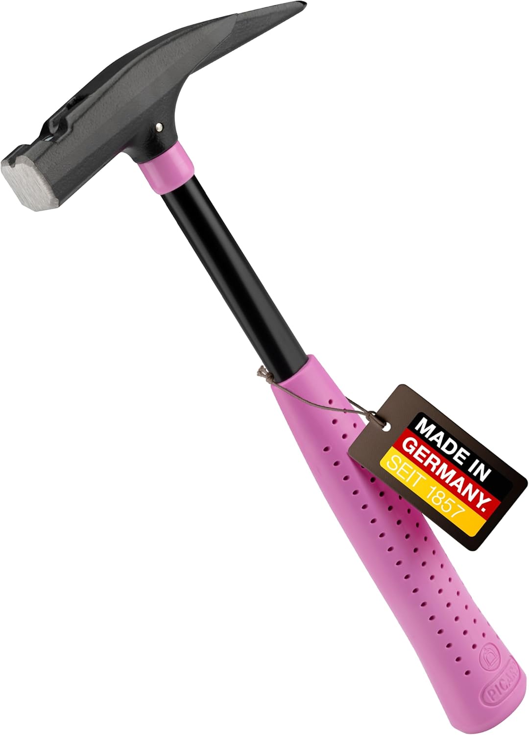 Picard Carpenter's Hammer Pink Edition No. 626M – Smooth Face, Magnetic Nail Holder, Protective Ring, Claw with Slim Point, Two–Component Bonded Handle, C45 Steel Shaft – 062600