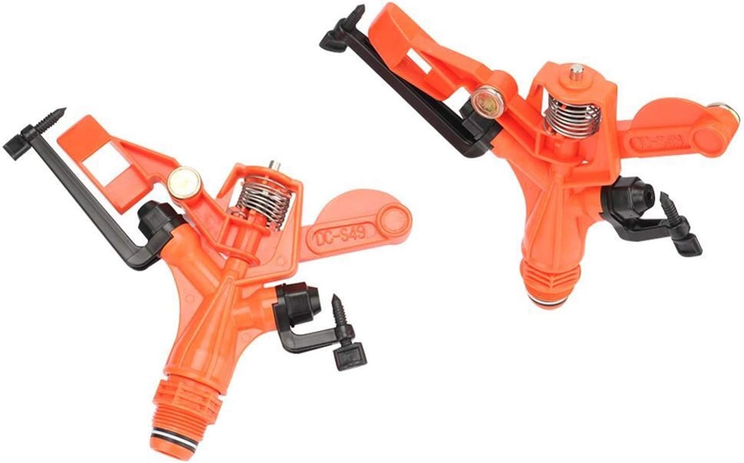 Irrigation Dripper 5 Pieces of 3/4 Inch External Thread Rotating Rocker Arm Sprinklers, Automatic 360-degree Spray Watering Sprinklers, Garden Agricultural Irrigation Equipment