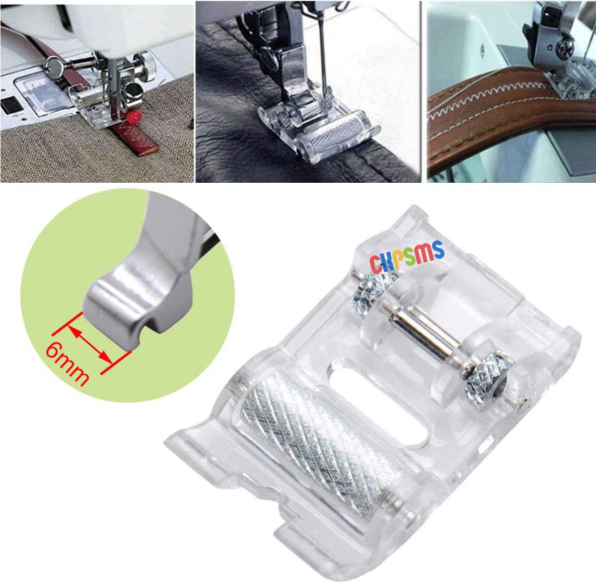 CKPSMS Brand - #CY-722W 1PCS Snap on Roller Presser Foot fit for Babylock Brother Singer Janome Kenmore+
