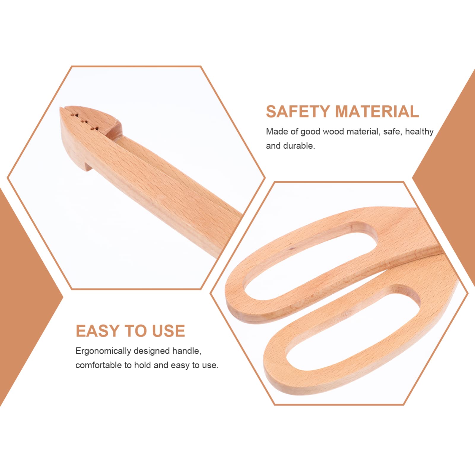 OUNONA 5piezas Pinza De Barbacoa Antideslizante De Inoxidable Para Servir Alimentos Clip Multifuncional Para Pan y Pasta Utensilio De Cocina Ergonomico