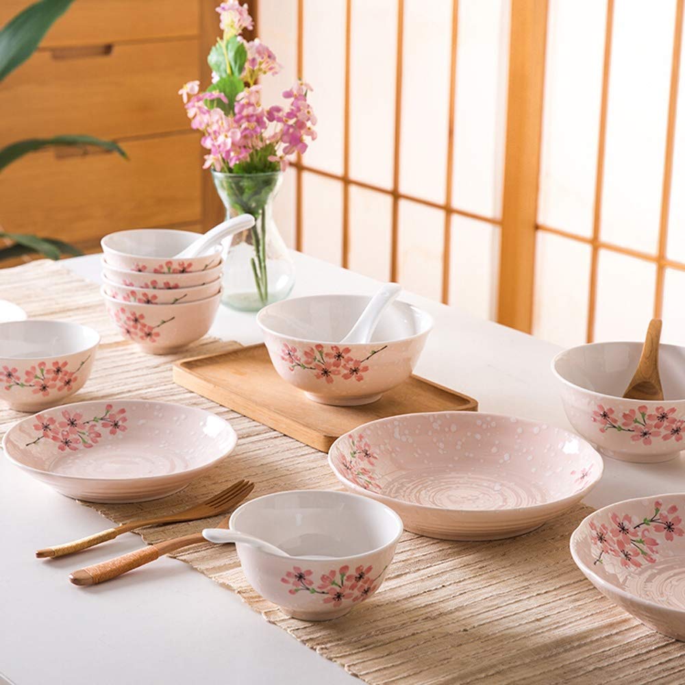 Amazon.co.jp: 食器セット 食器セットセラミック食器セット18手描き