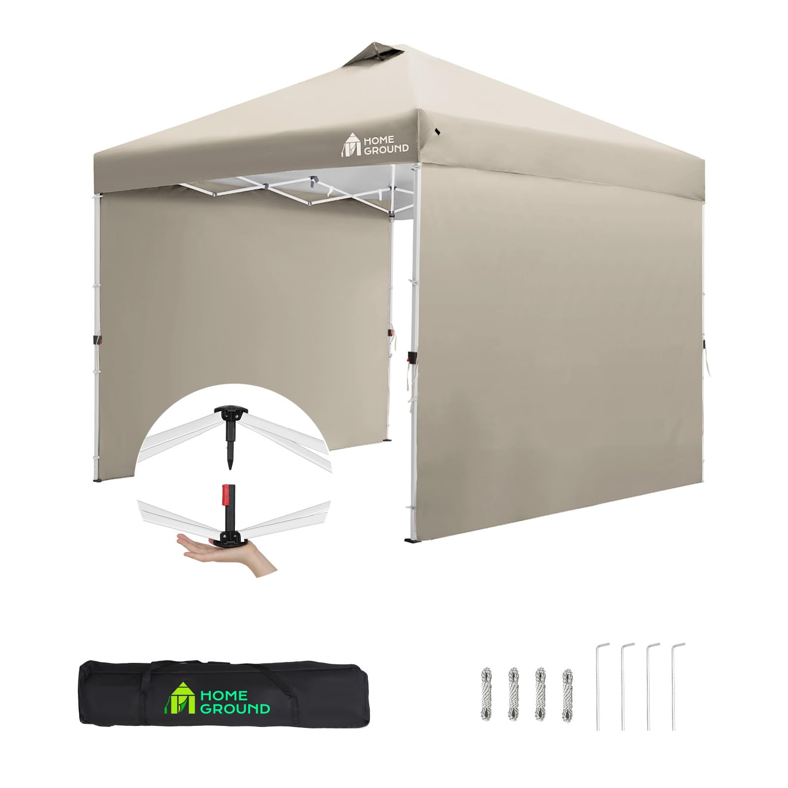 Amazon | HomeGround ワンタッチ タープテント 2m×2m 【センターロック