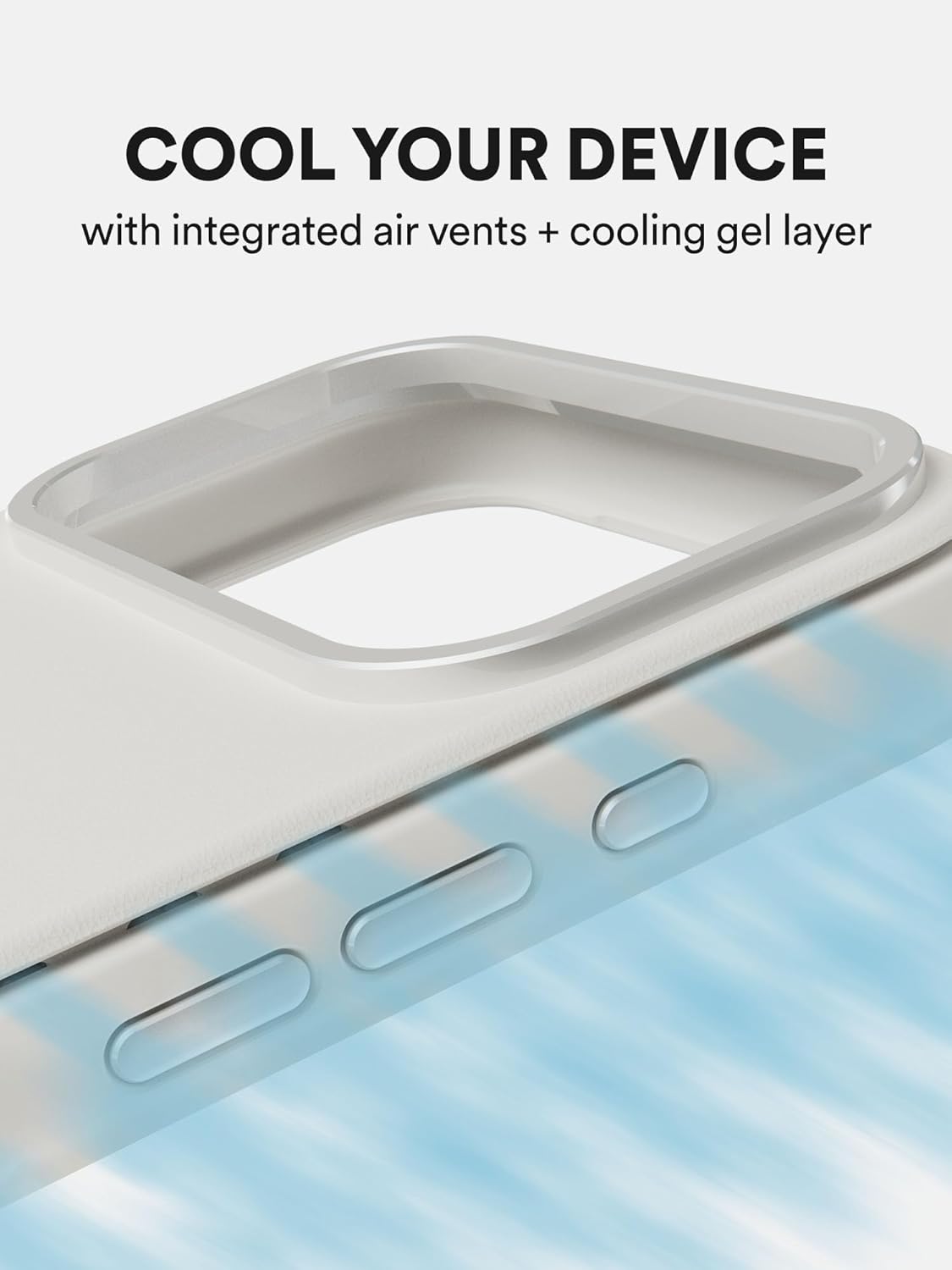 BodyGuardz Pulse Compatible with iPhone 17 Pro Max Case - Shockproof 16 ft Drop Rating - Compatible with MagSafe - Directional Sound Ports - Responsive Buttons (Chalk White)