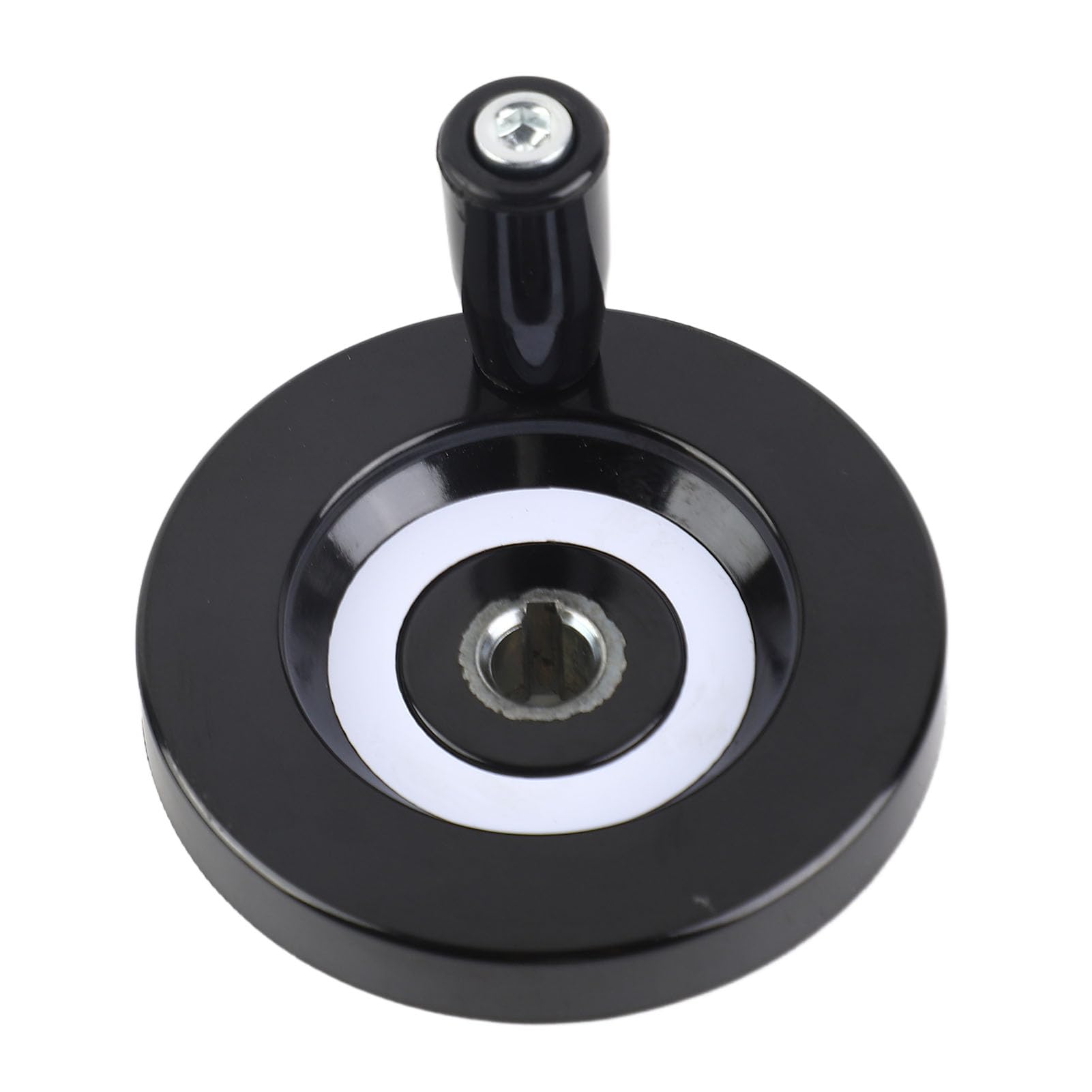 Volantino Tornio In Bachelite 125 Mm Con Manico Girevole – Foro Centrale 12 Mm Per Fresatrici E Macchine Utensili Industriali