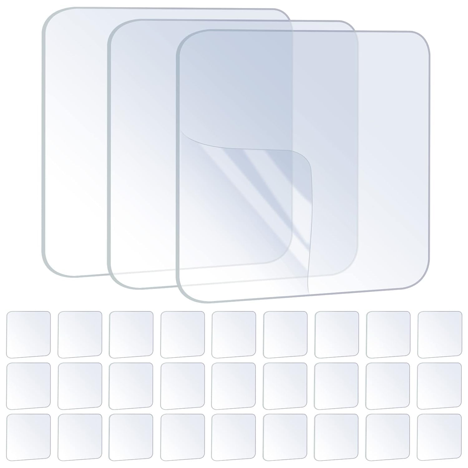 ZOMPAGO Heavy Duty Double Sided Mounting Square Tape Picture Hanging 30PCS