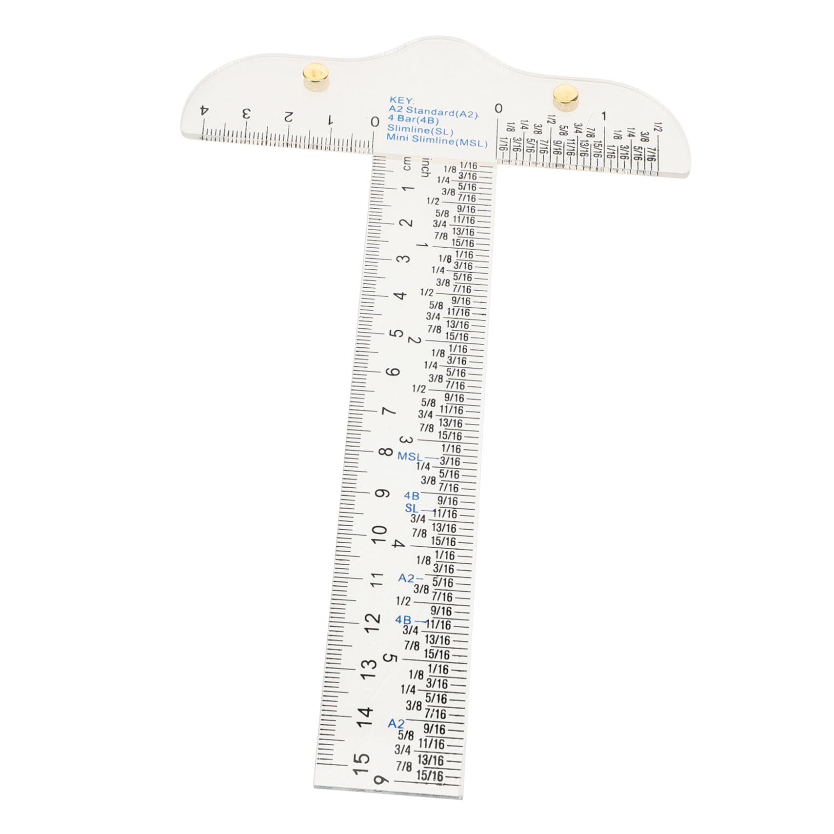 STOBOK Set Di 5 Righelli Per Margini Di Cucitura Per Studenti Strumento Di Misurazione in Plastica Leggera Per Disegno E Ingegneria