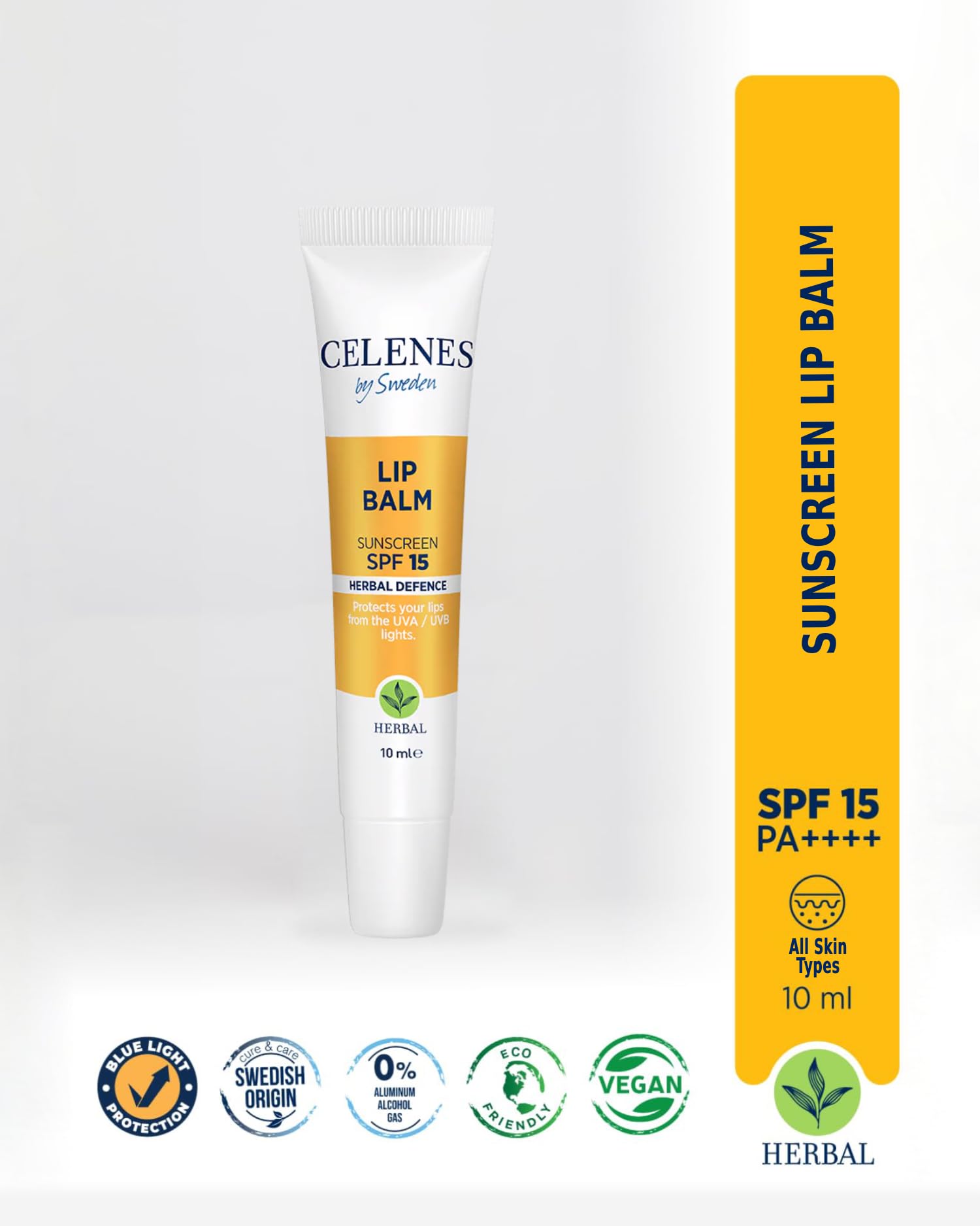 Celenes by Sweden Lip Balm with SPF 15 Sun Protection, 10ml (Pack of 2), Protective - Image 4