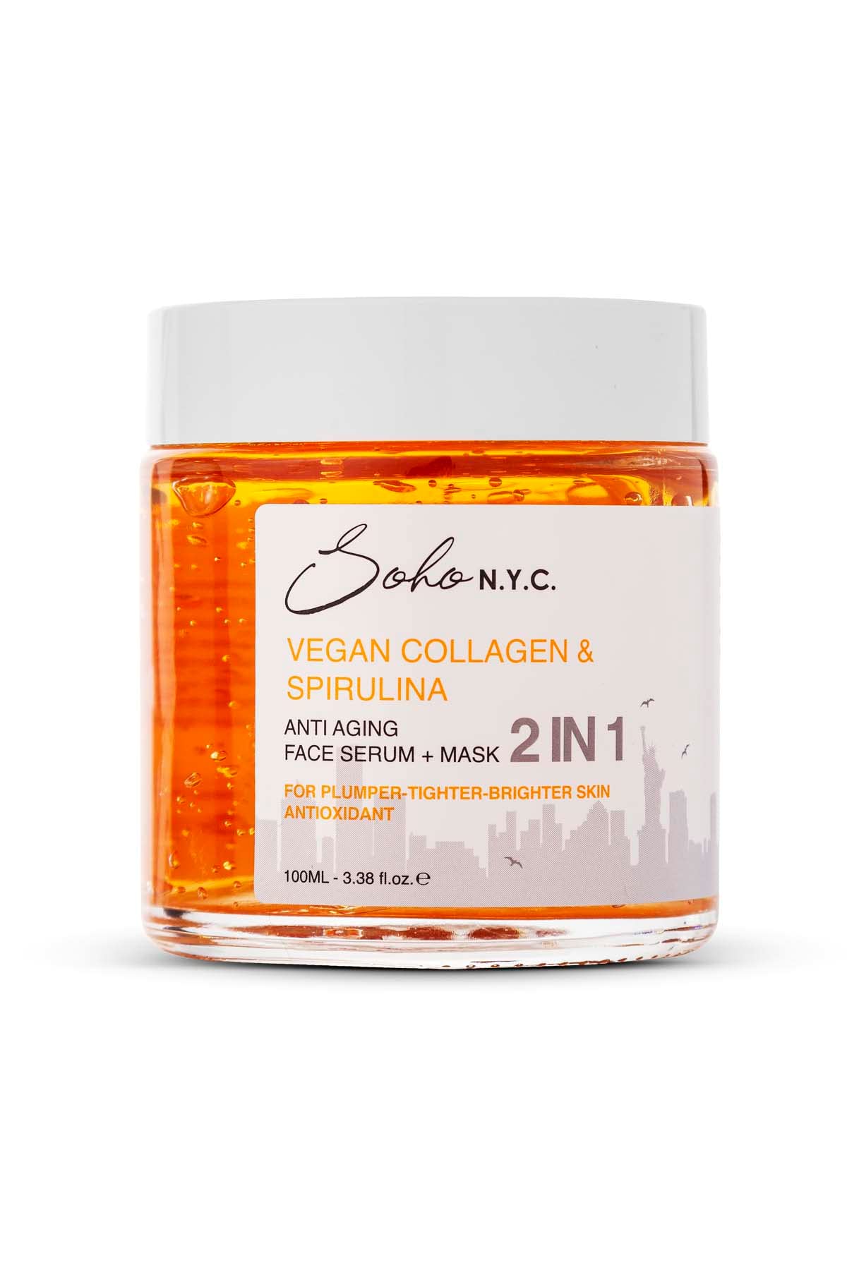 Vegan Kolajen Anti Aging-Yaşlanma Karşıtı Durulanmayan Maske Etkili Serum 100 Ml
