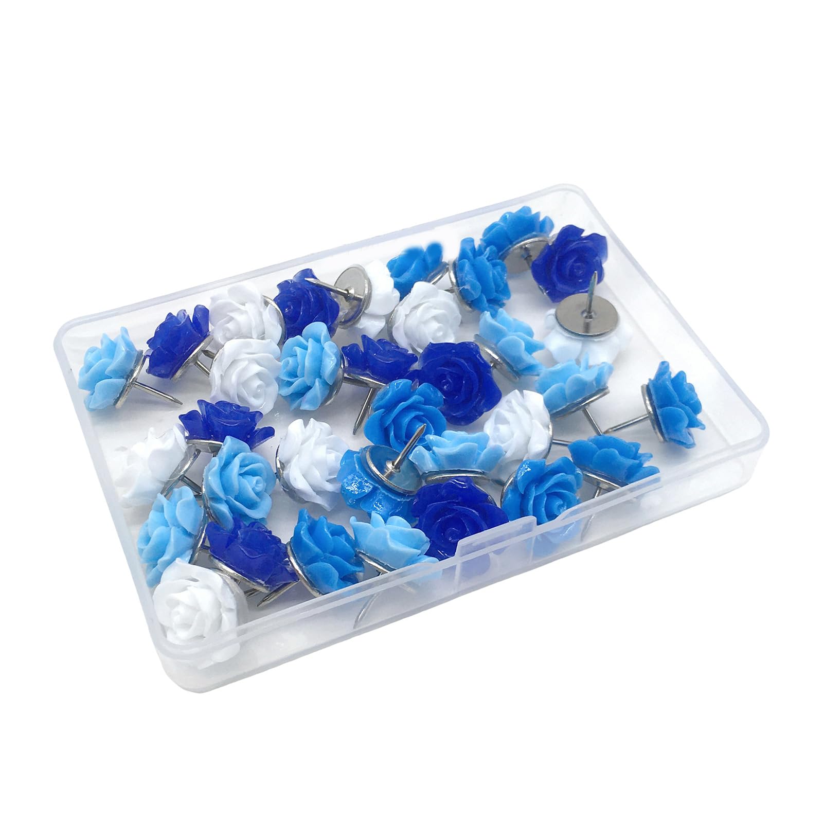 Pins Thumb Tacks Decorative Colorful Flower Push Pins Rose Push Pin Bulletin Board Tacks for Cork Home Cork Pushpins