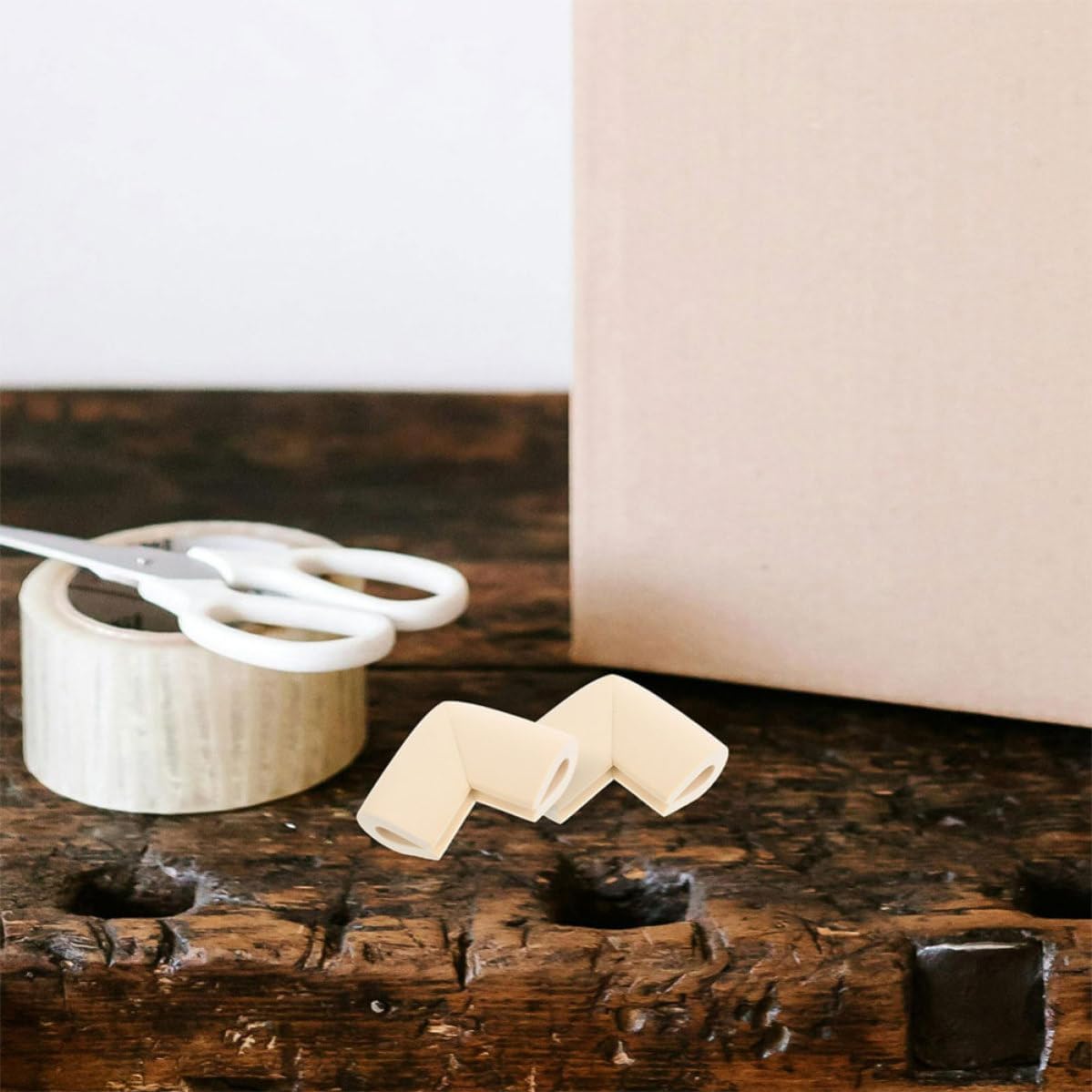 Xmas 20pcs Beige Nbr Corner Protectors for Tvs and Fragile Artworks