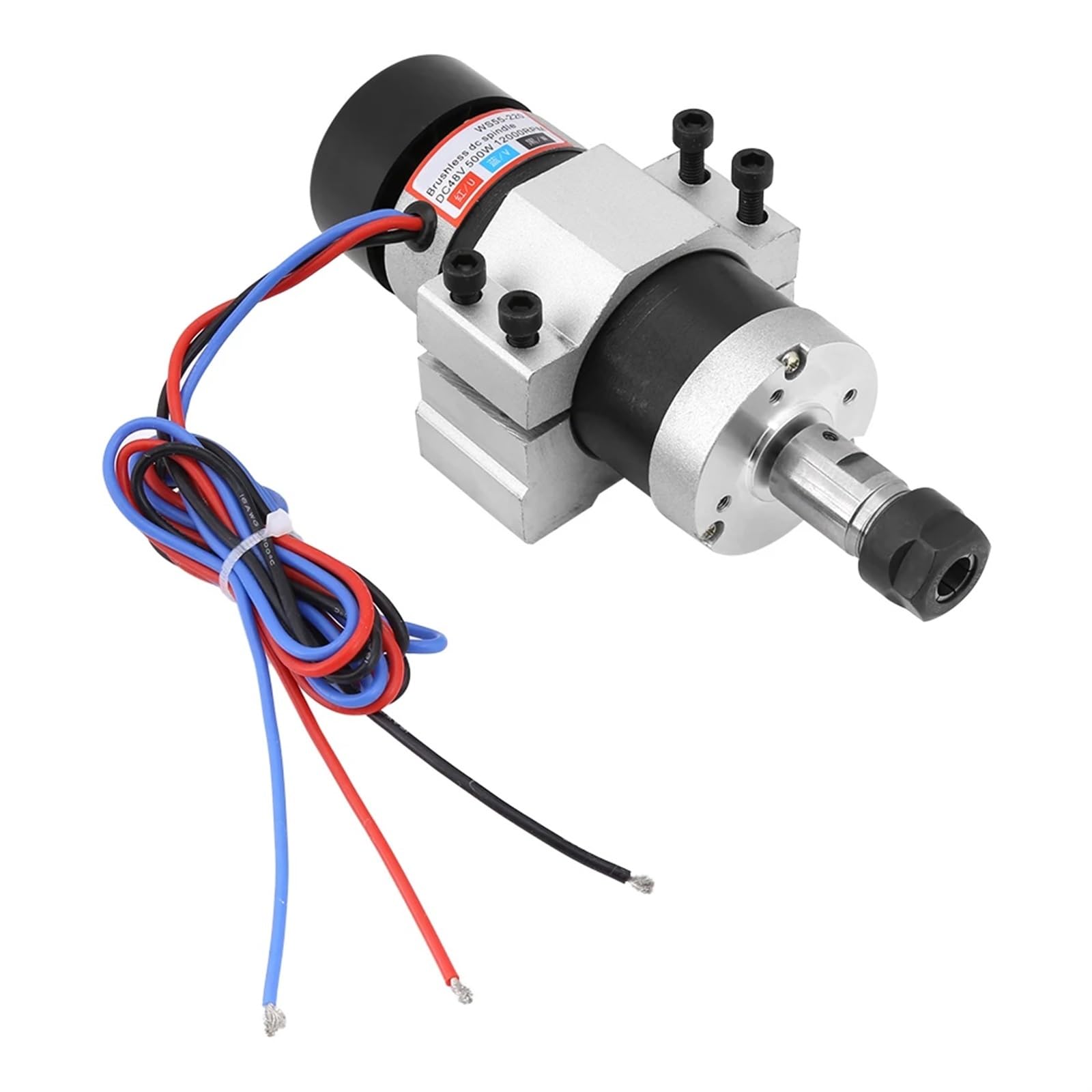 Set Driver Motore ER16 48V DC 500W CW/CCW Motore brushless con Raffreddamento ad Alta velocità + Driver + Morsetto + potenziometro
