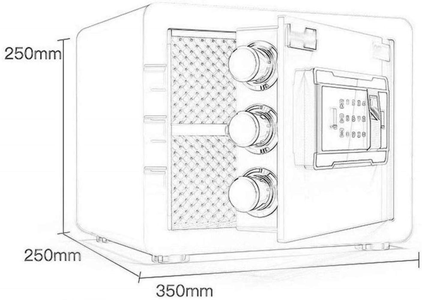 Safes S for Small Password Anti-Theft Safe, All Steel Access to The Closet Can Not Move The SInvisible Bedside Sfor Safe