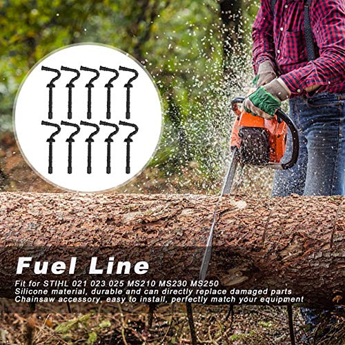 TOPINCN 10pcs Fuel Line Pipe Chainsaw Accessory Fit For Stihl 021 023 025 Ms210 Ms230 Ms250 Garden Tool Fittings - Image 2