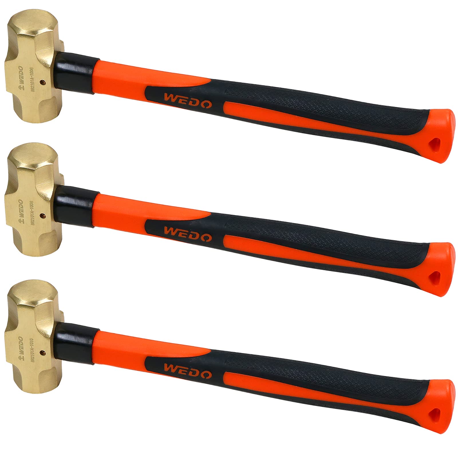 WEDO Brass Sledge Hammer - 4lb, Durable Handle -9