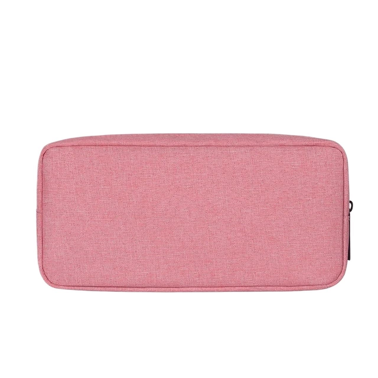 Sac De Rangement pour CâBles Organisateur de câbles de Chargement, 2 pièces, Sac de Disque Dur, Accessoires électroniques, Mallette de Rangement for Chargeur(Pink L)