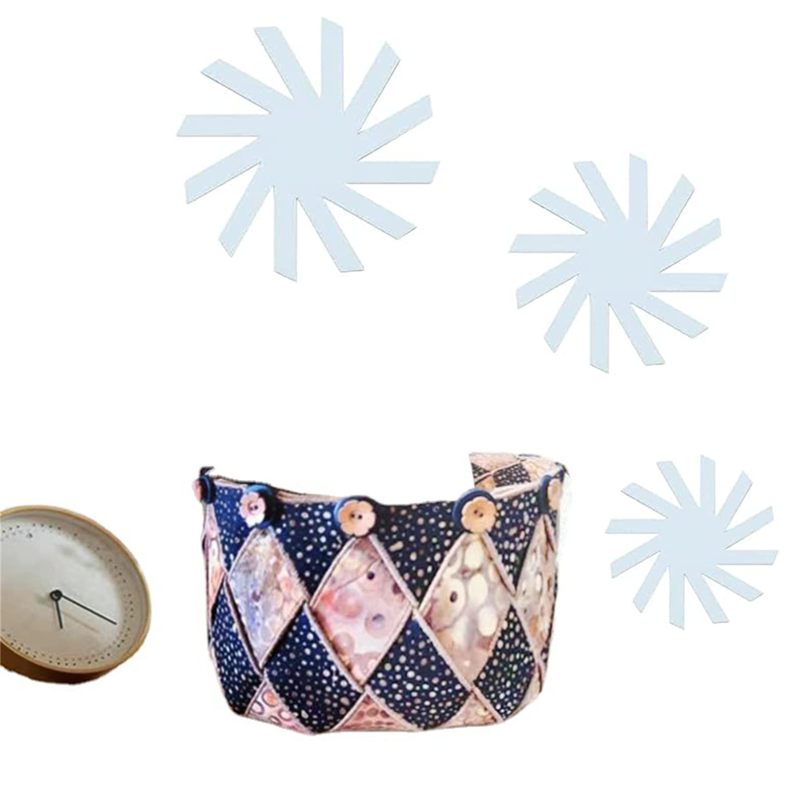 dhrszpd 6/8/12/15 in Woven Spiral Storage Basket Template Set,Cutting Set DIY Acrylic Quilting Template,Sewing Pattern Template Home Sewing Art Craft