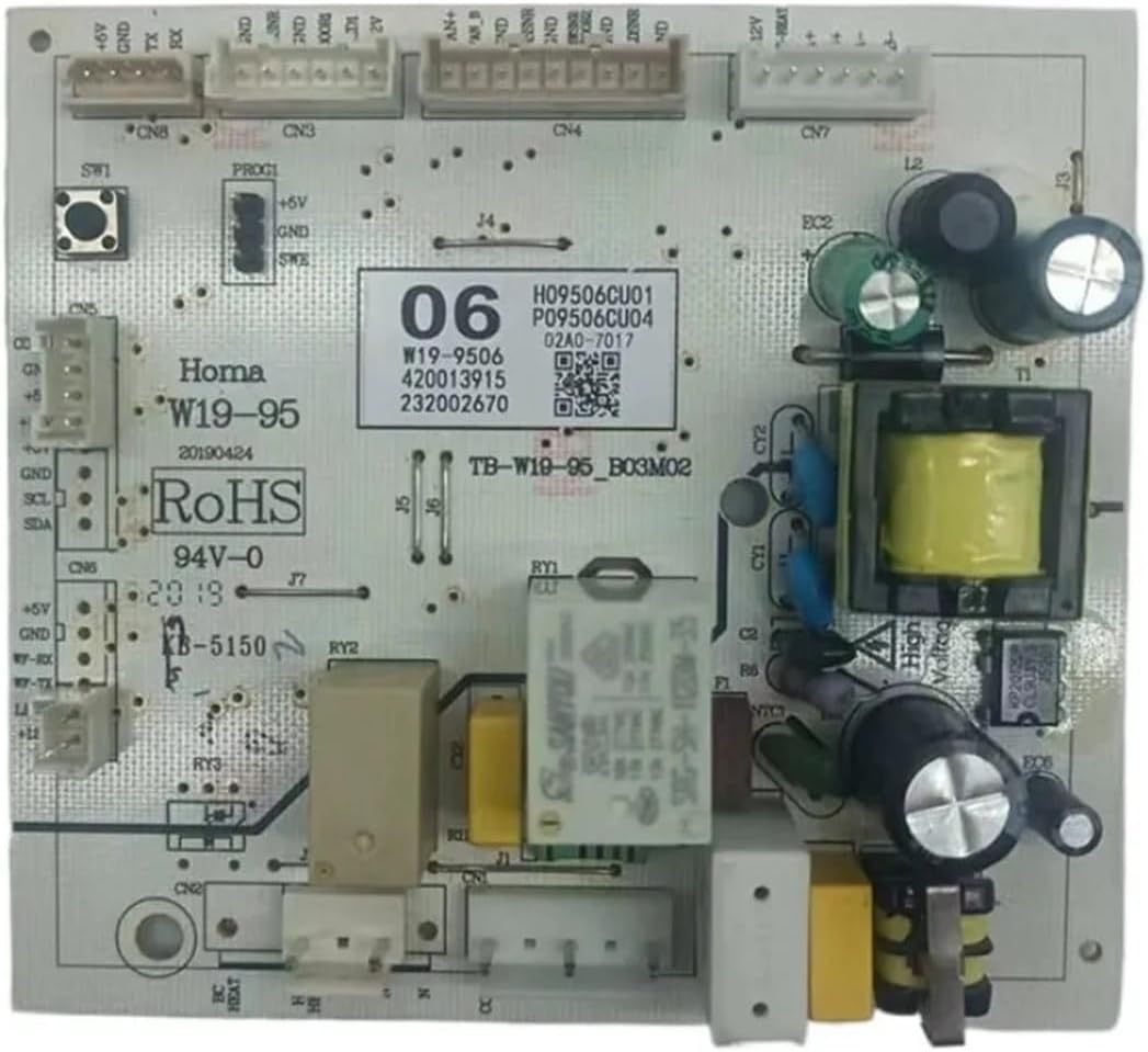冷蔵庫回路PCBマザーボードコントロールボード、Homaと互換性あり、W19-9506回路PCB W19-95、冷蔵庫アクセサリーの