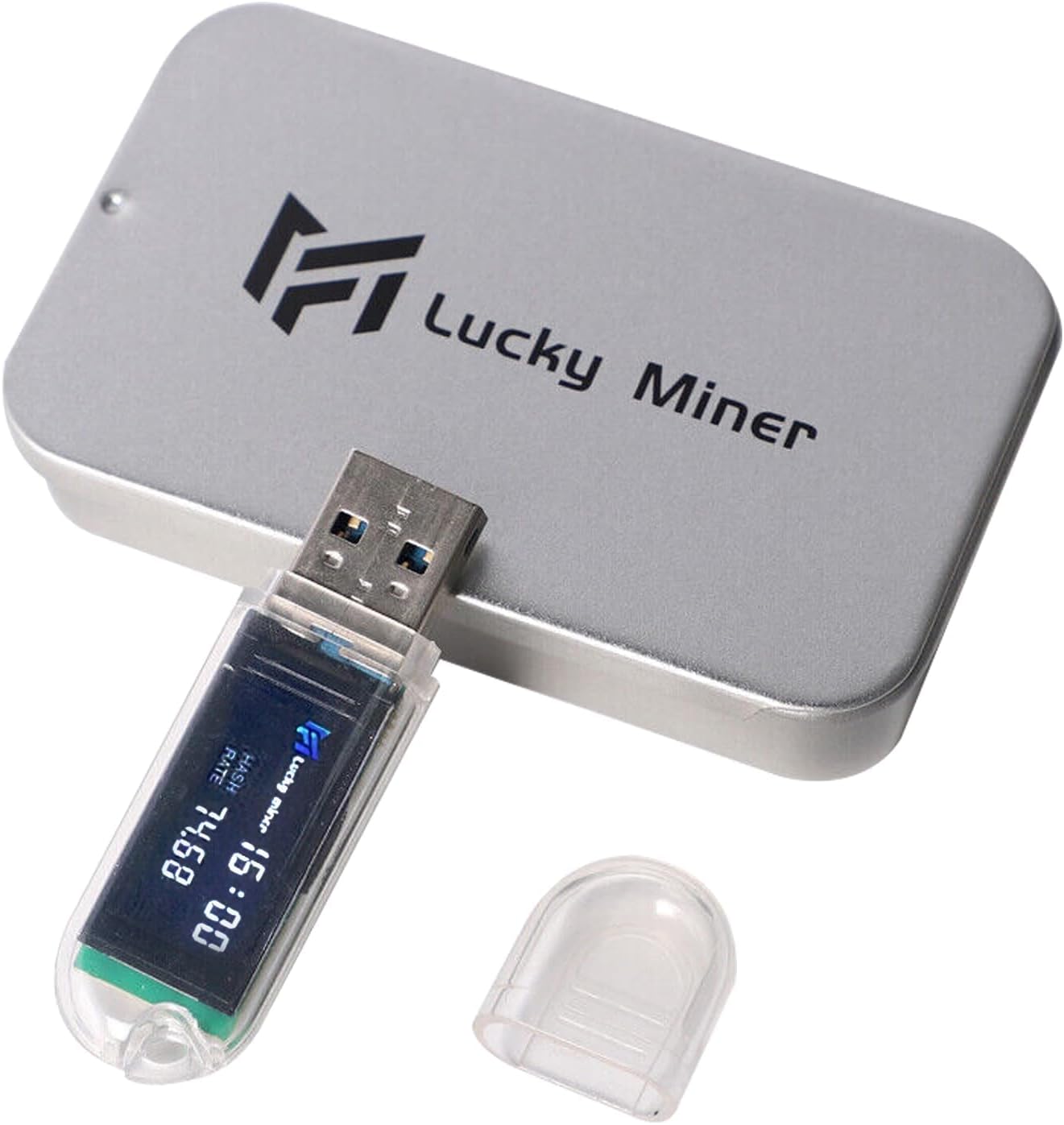 Bitcoins Miner USB Lucky Miner LV03, 250KH/S Lottery Miner, BTC Crypto Solo Miner 2.4GWiFi Mini Bitcoins Mining Machine for Home Use