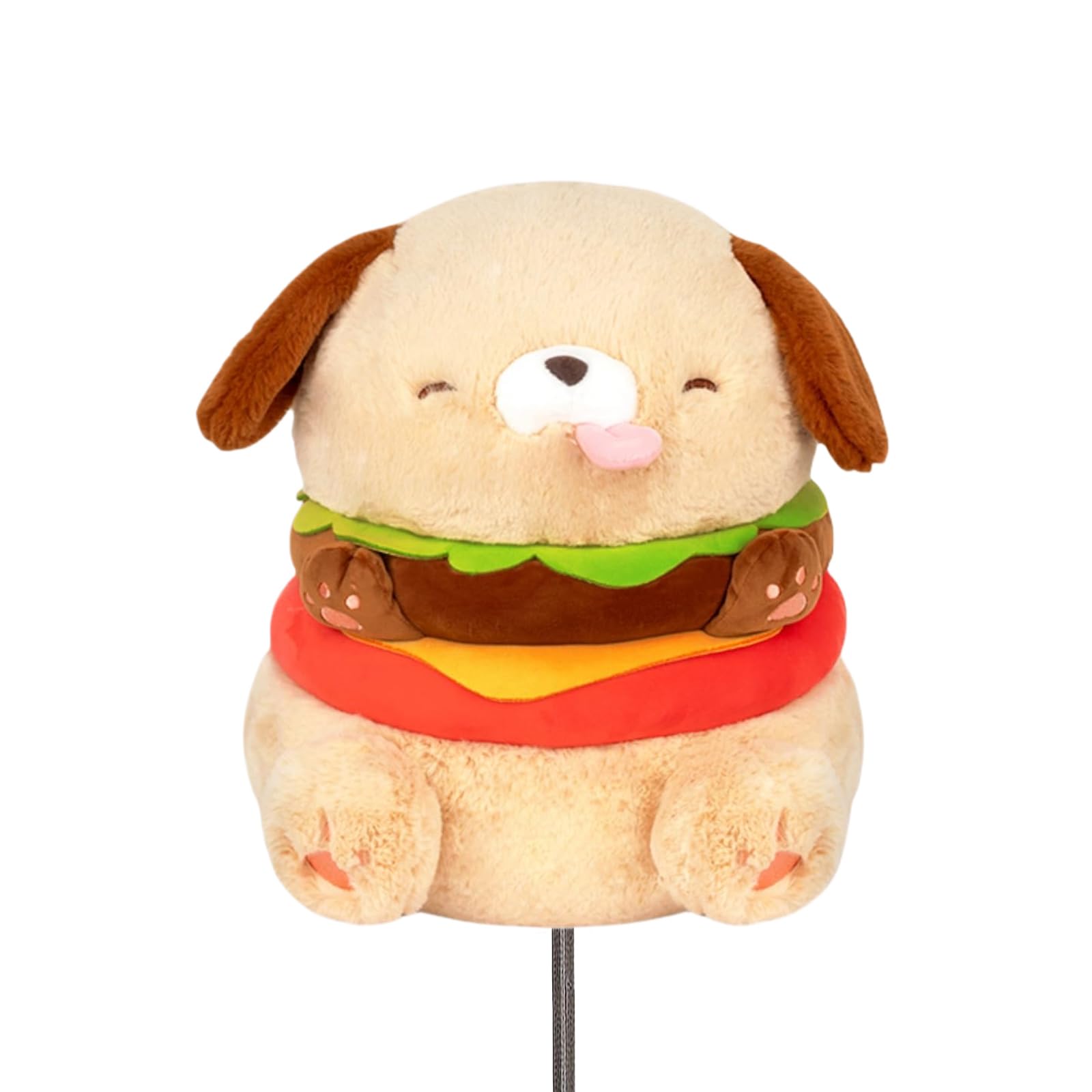 Hamburger Dog Golf Club Head Cover, Golf Driver Headcover Funny, Club Head Protector for Driver 460CC Driver Cover, Plush Animals Driver Headcover Gift for Men Women โ image 1