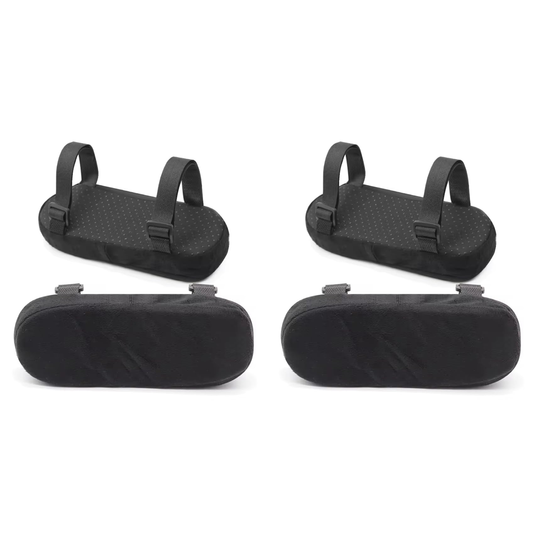 Jnchdghwa 4X Memory Foam Chair Armrest Pads, Comfortable Elbow Cushion Covers Supportive Arm Pad