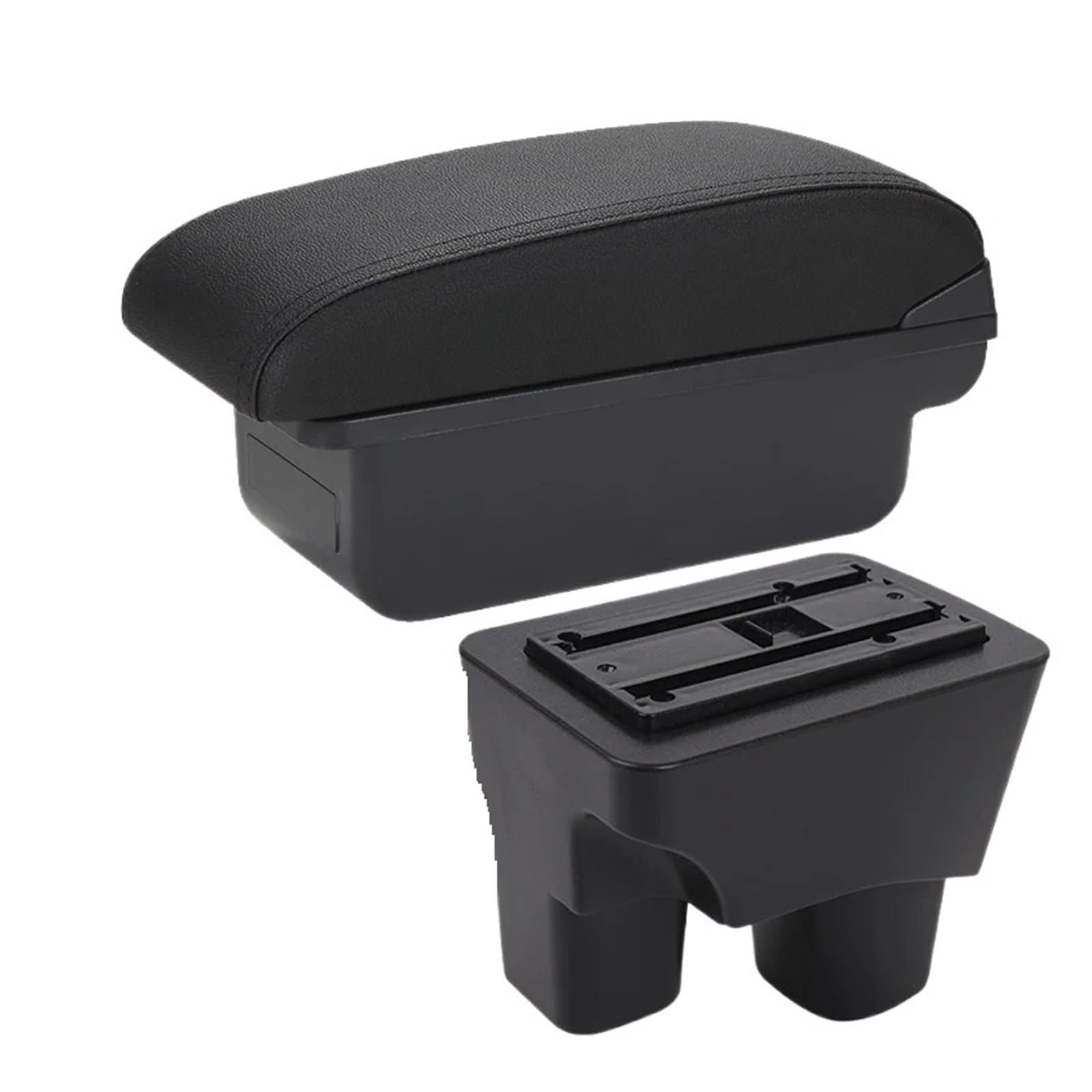 UMDJJU For Chevrolet For Onix 2020-2024 Car Armrest Storage Box Interior Retrofit Parts Accessories Car Centre Console Armrest Box(C2 black line No USB)