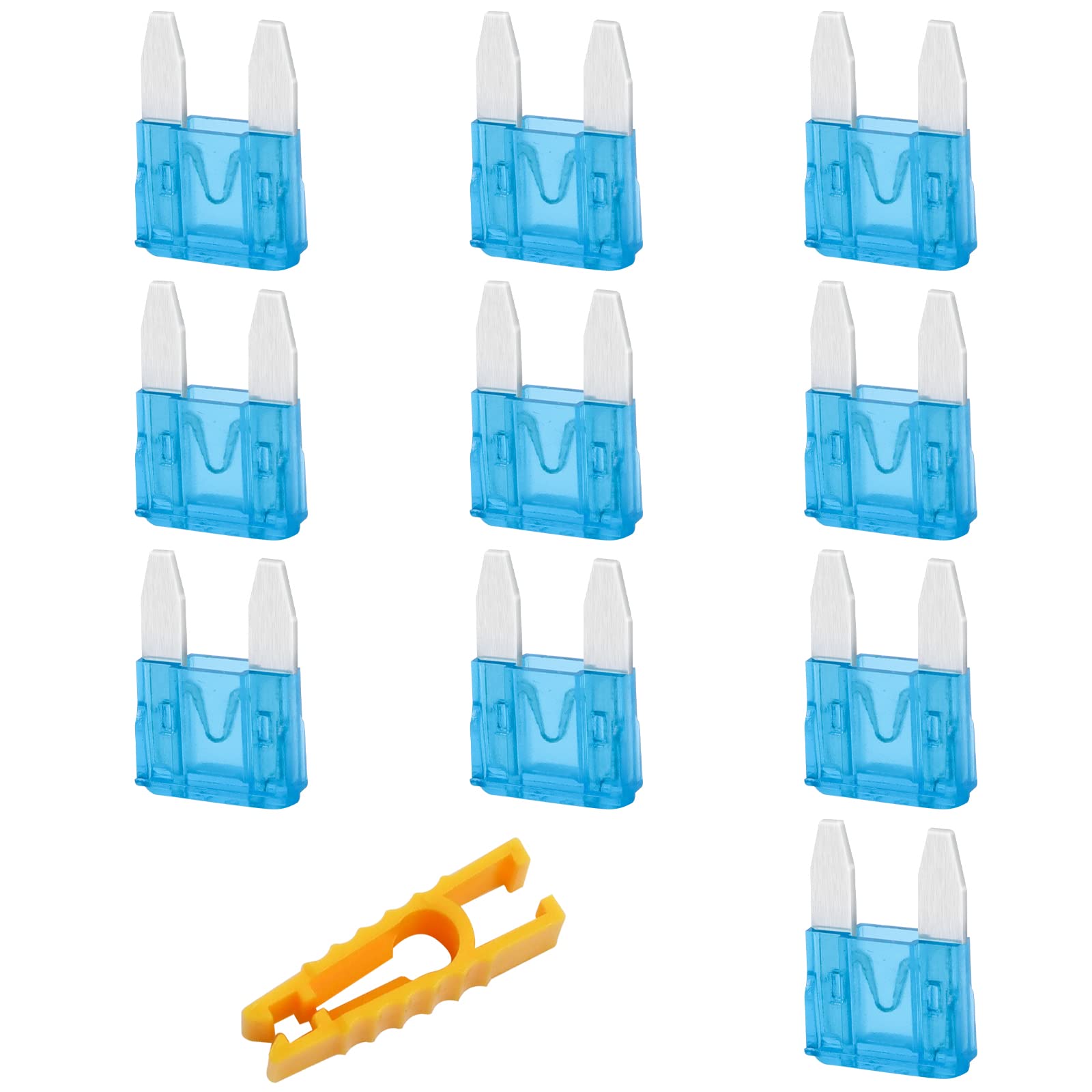 JatilEr Mini Blade Fuses 10 Pcs, 20A, 32V, Automotive Replacement Fuses with Fuse Puller for Car/RV/Truck/Motorcycle/Boat — view 8