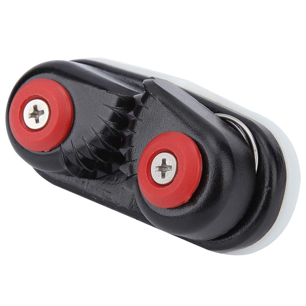 KIMISS Negro Aleación De Aluminio Cuerda Hebilla Titular Anchor Cam Cleat para Kayak Yacht Boot Accesorios