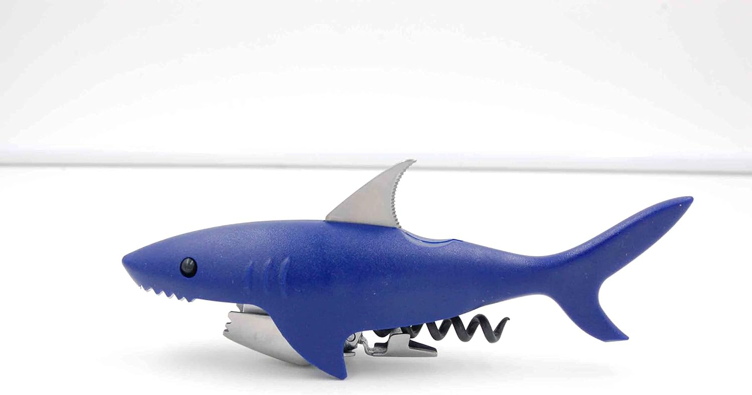 Winkee - Corkscrew Shark | Stylish Waiter's Knife | Wine Bottle Opener with Foil Cutter | Gift for Christmas, Wedding, Birthday