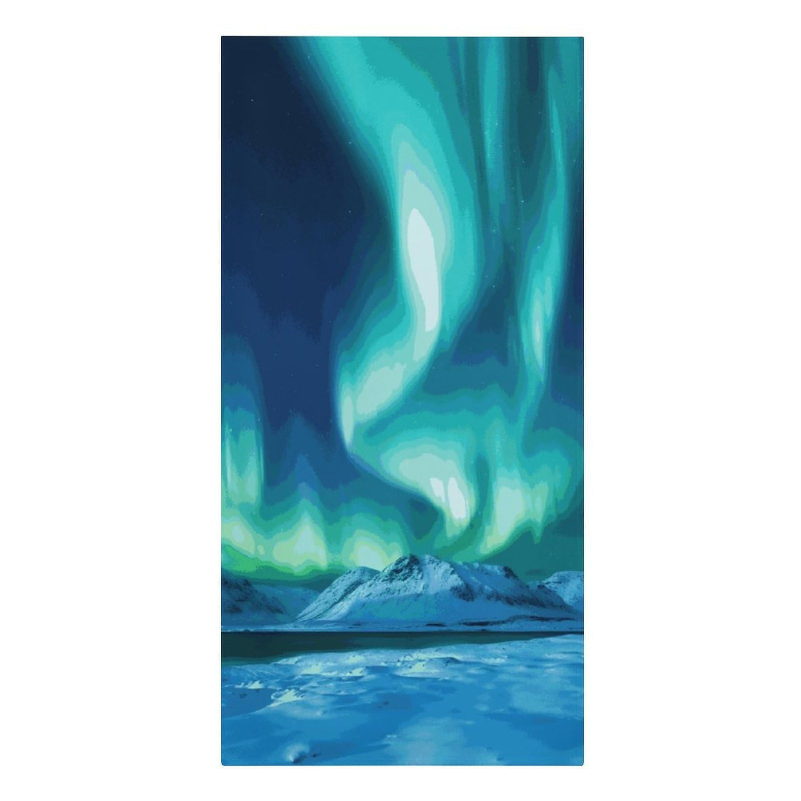 QMNLKH Northern Lights Beach Towel for Women, Large Microfiber Pool Towel for Men, Absorbent Swim Towels for Home, Lightweight Bath Towels for Camping, Yoga, 30.3"x61.4"