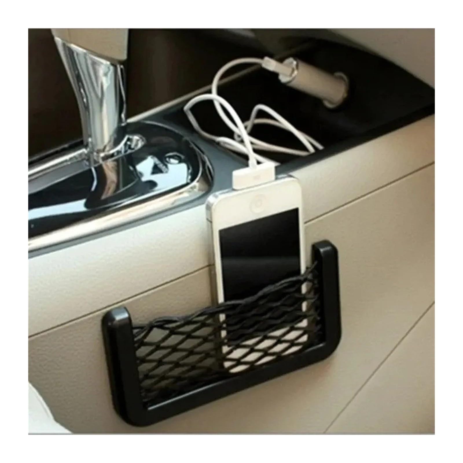 1/4Pcs Car for Seat Side Mesh Storage Pocket Auto Interior Net Organizer Pouch(20cm)