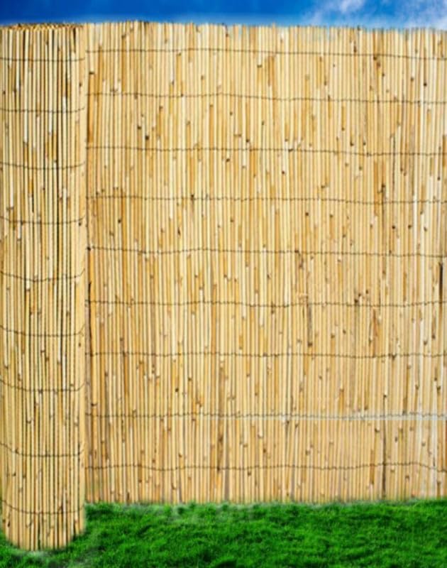 Abaseen Natural Reed Screening Garden Fence Peeled Roll Screen Wind Sun Protractor Privacy Border 2m x 3m