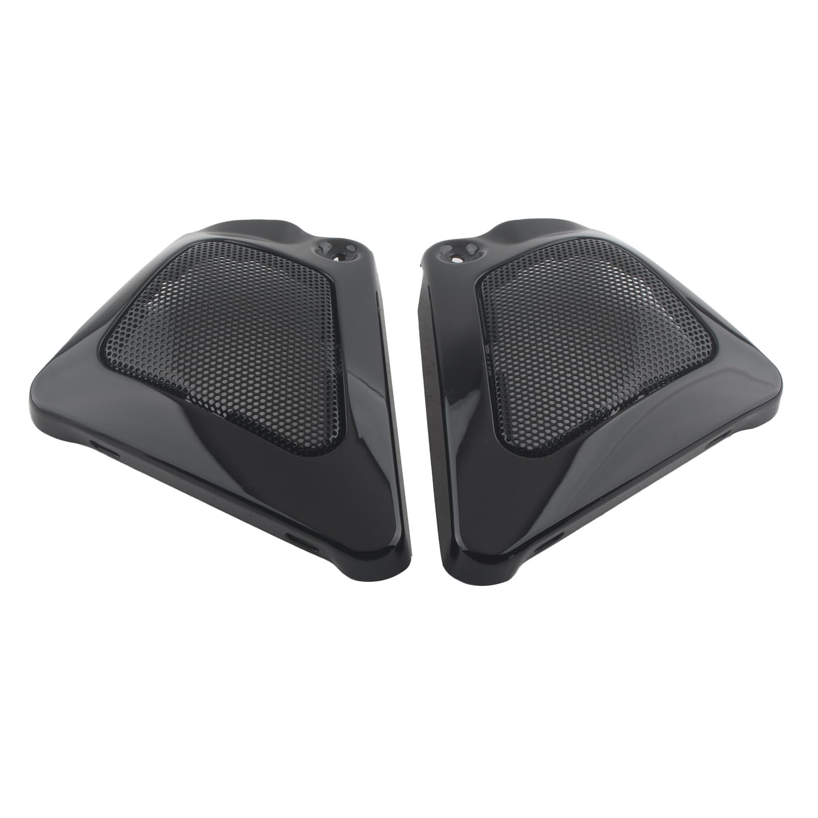 2 protectores de tapa lateral izquierda y derecha para marco de caja de aire negro para Harley V-Rod VRSCA VRSCB 2002-2006