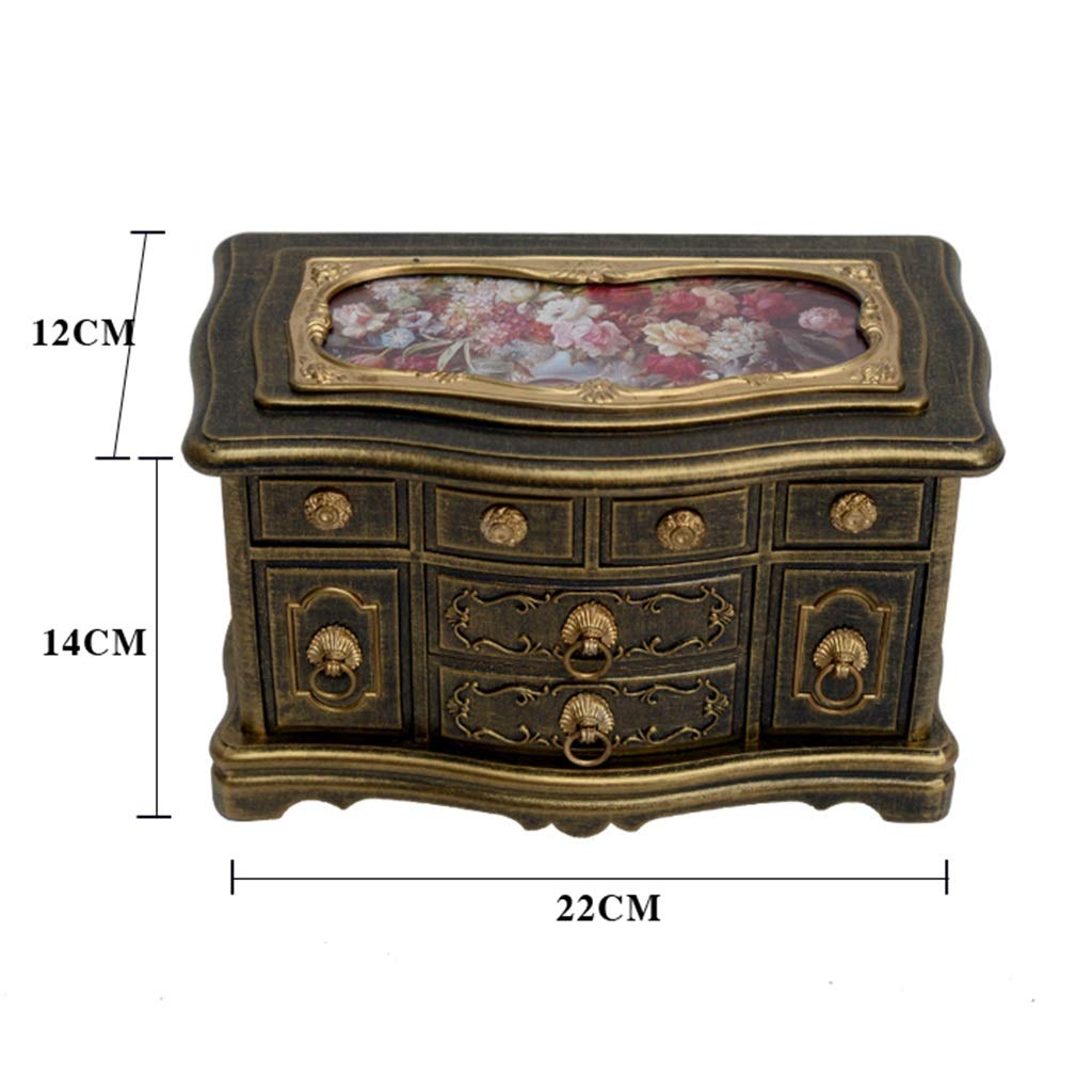 Estuche de música Estuche Organizador de Joyas clásico para Anillos/aretes, Caja de música de Bailarina, Cajas Musicales Vintage, Caja Musical de Regalo Personalizable