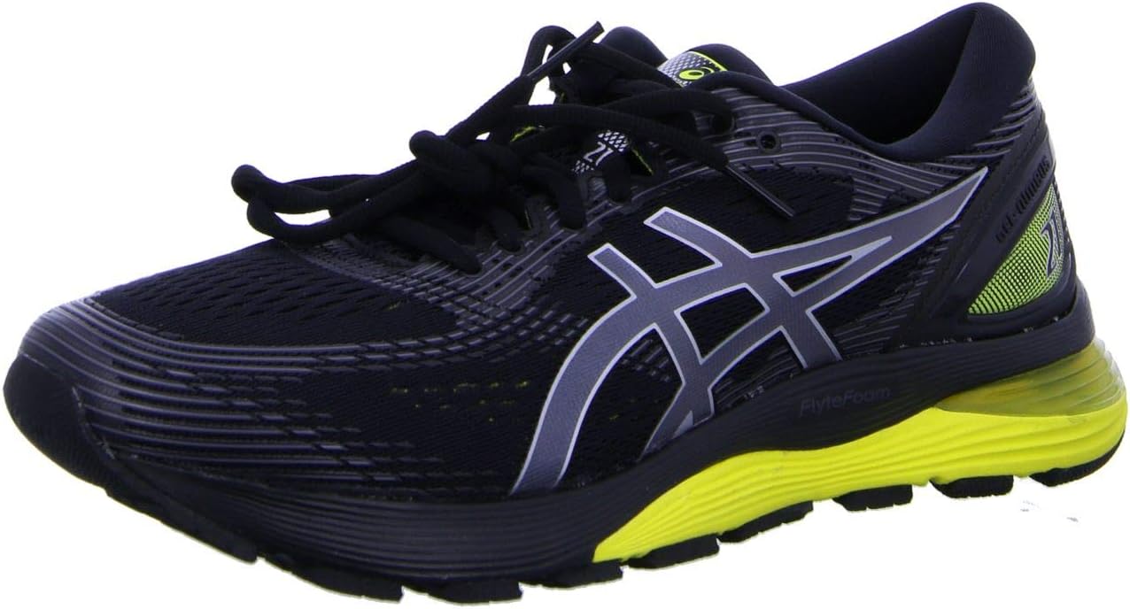ASICS Men's Running Shoes, Black Black Lemon Spark 003, 13 UK
