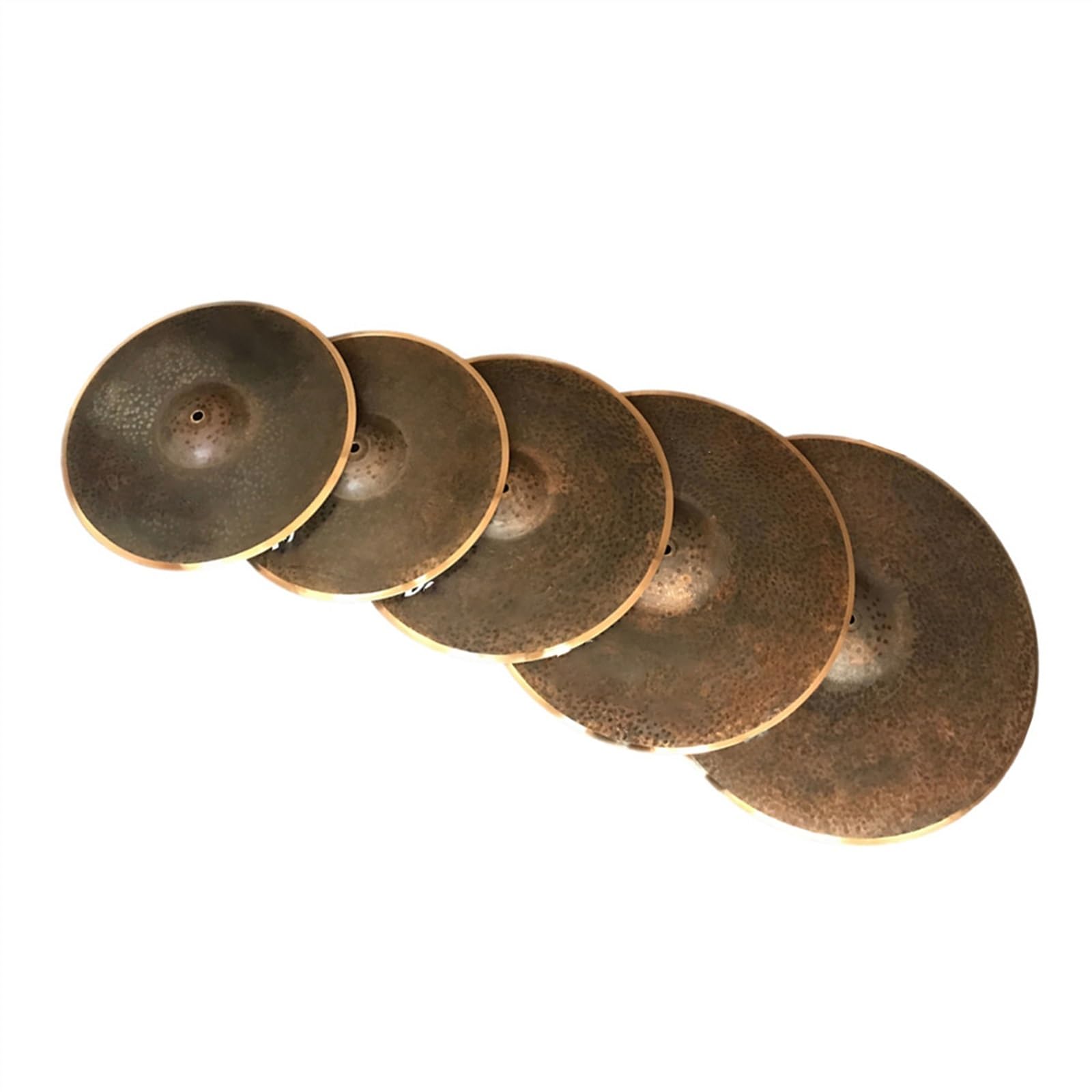 Set di Piatti Fatti A Mano da 14 Pollici 16 "18" 20 "5 Pezzi per Set di Batteria Jazz Bronzo Piatti per Principianti